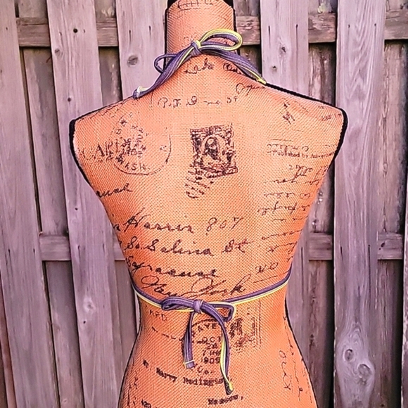 Paris Blues 2 Piece Halter Triangle Bikini Swim Suit - Picture 5 of 17